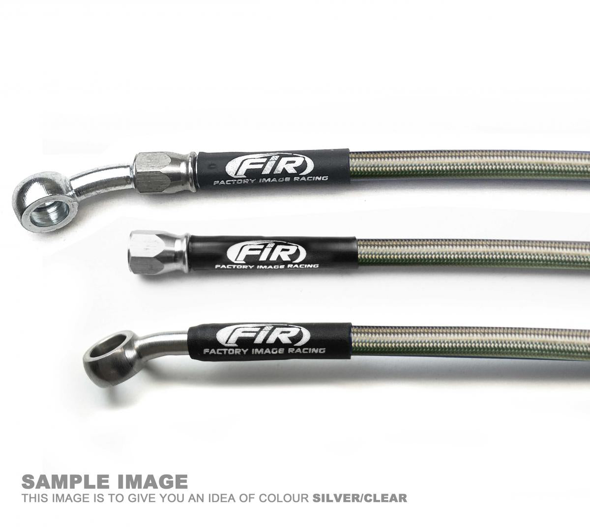 FIR Hose Front Brake Silver / Blk Honda CRF250R 2009-2014