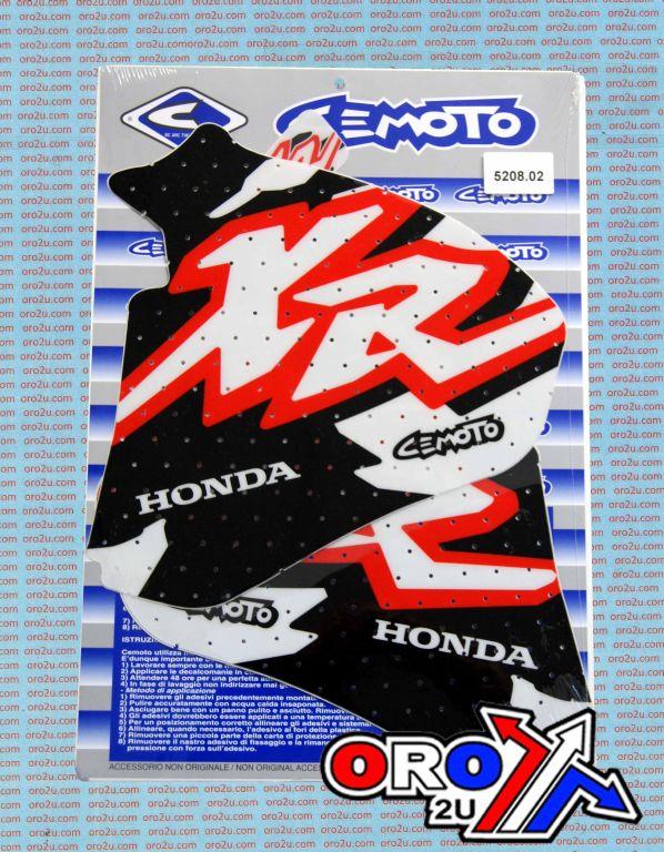 Cemoto 86-02 XR600 Cemoto Decal Set, Honda Decal Kit 5208.01/02, Rad and Tank