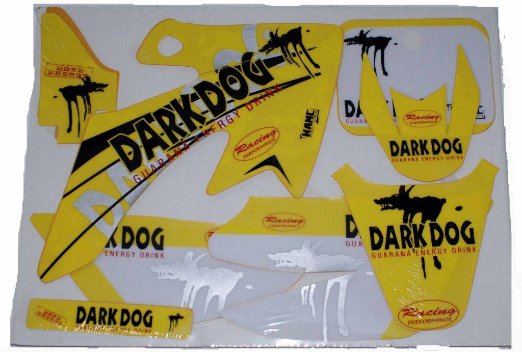 WAMC Decals CRF50 Wamc Dark Dog Yellow, Decal Kit