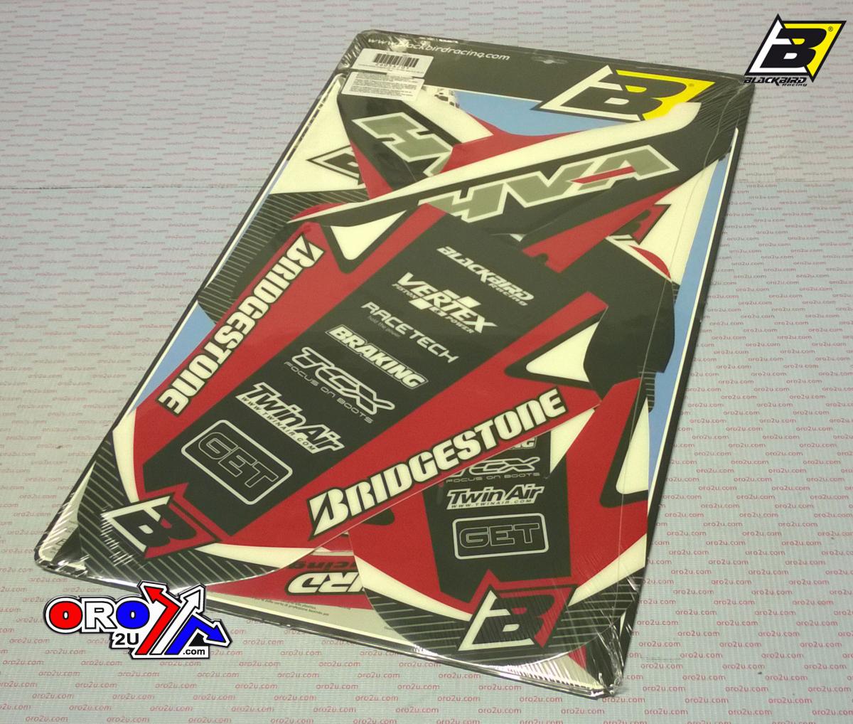 Blackbird Graphics 05-07 Husky Dream-2 Red, Blackbird Decal Kit 2605a/01, Husqvarna TE/TC