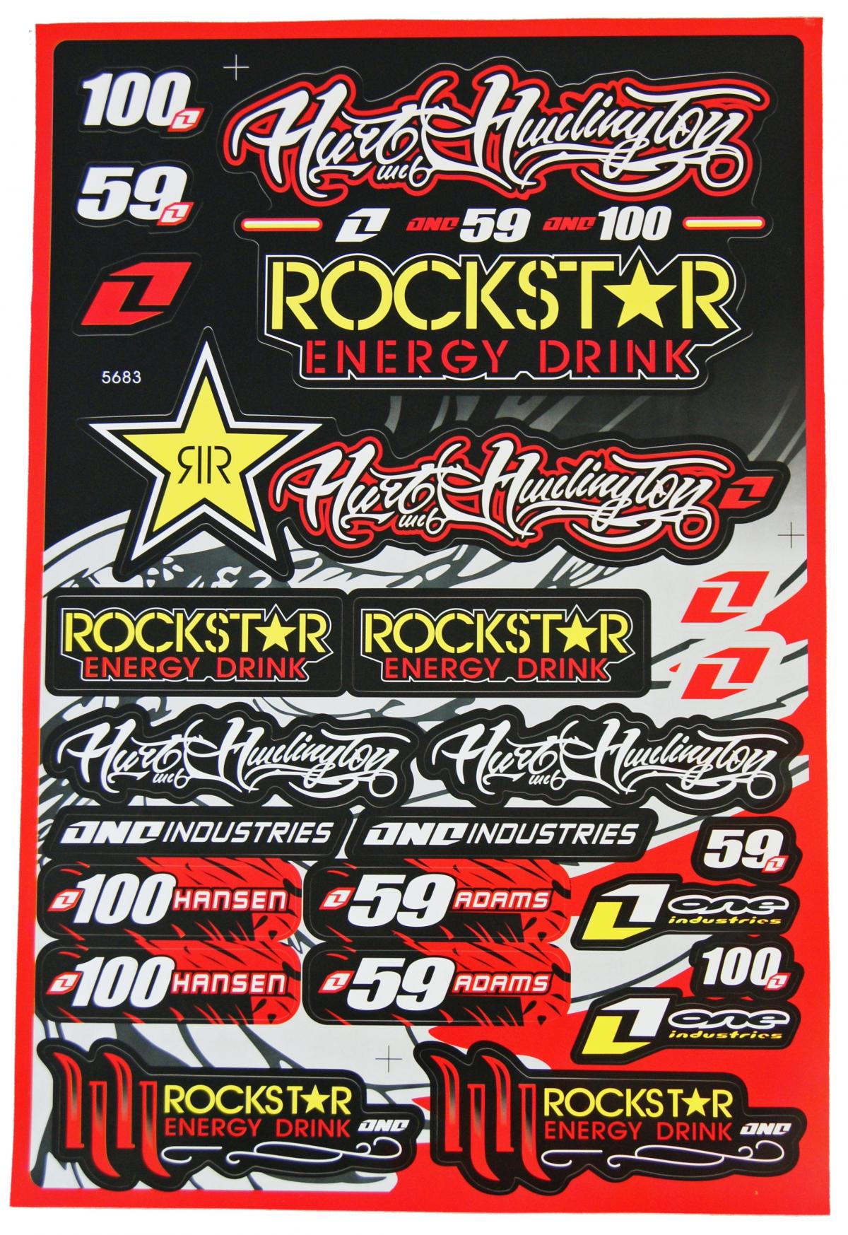 FIR Sticker Sheet Rockstar 30x45cm Gpa0078