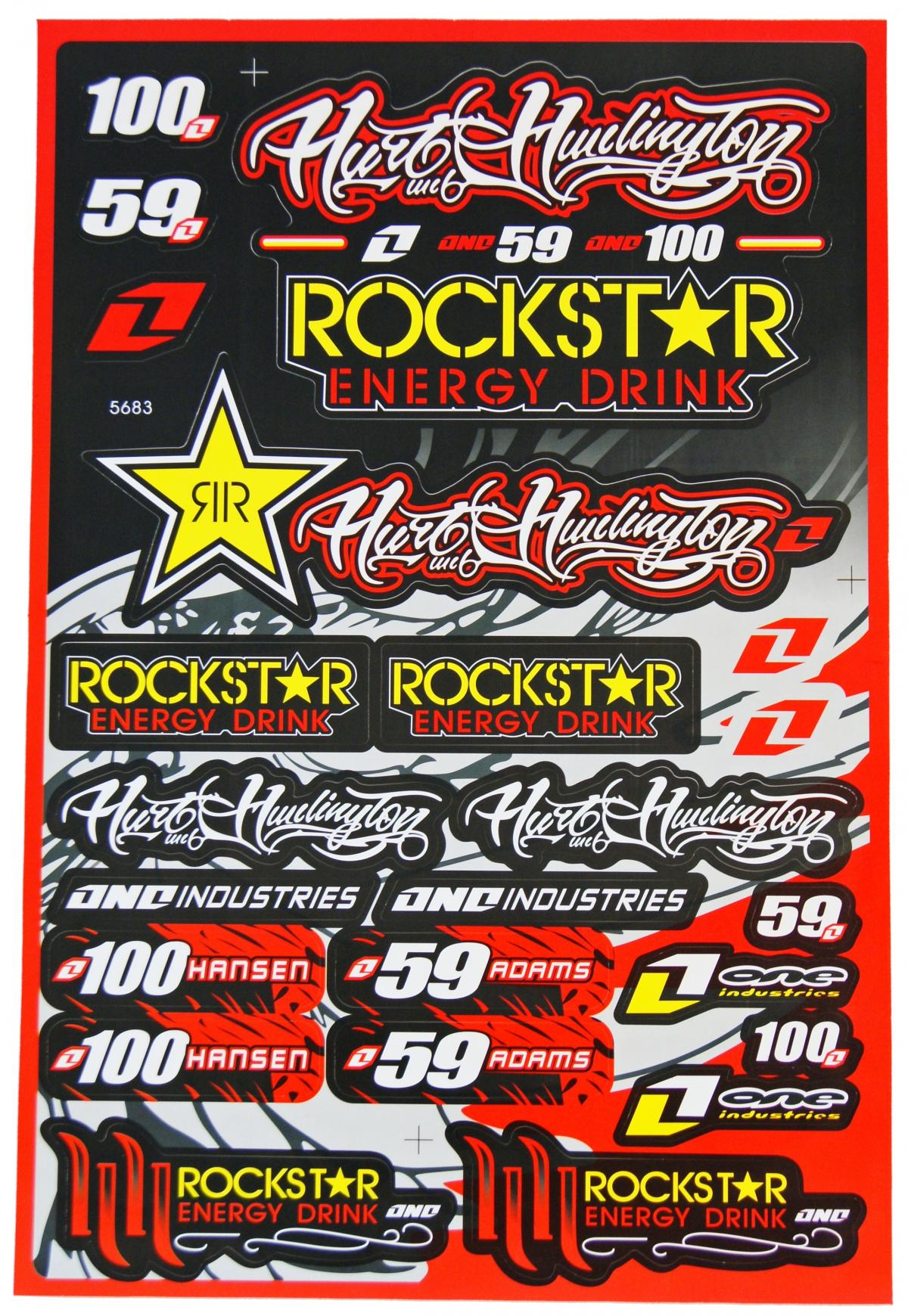 FIR Sticker Sheet Rockstar 30x45cm