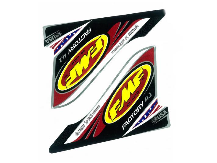 FMF Exhausts End of Line Factory 4.1 Exhaust Wrap Logo Decal 2-pack - Fmf 012636