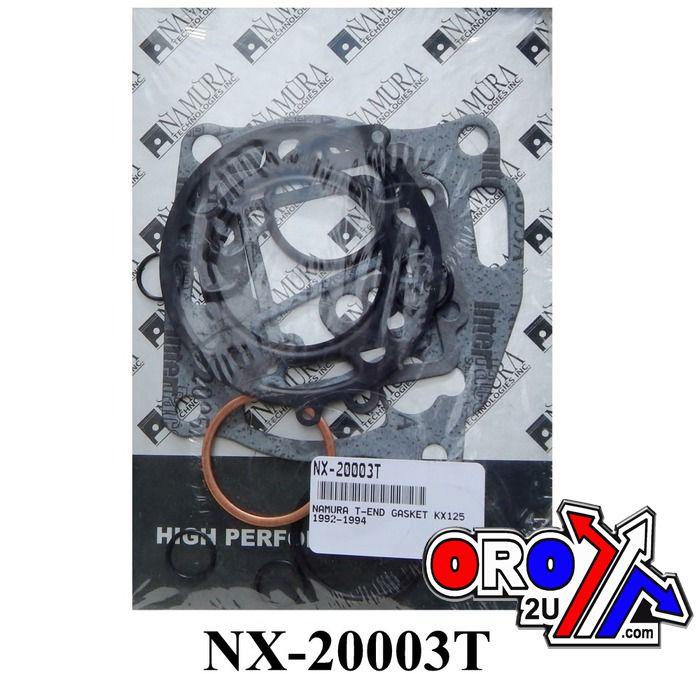 Namura Technologies Gasket Top Set 92-94 KX125, Namura Nx-20003t Kawasaki