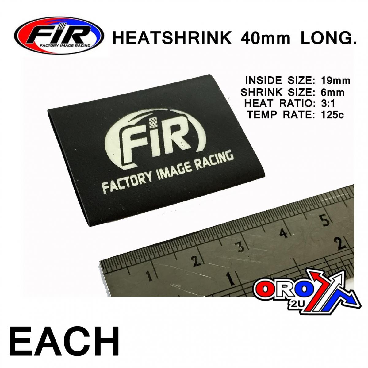 FIR Heatshrink 40mm Fir-logo Each, /id19x40mm /r3:1