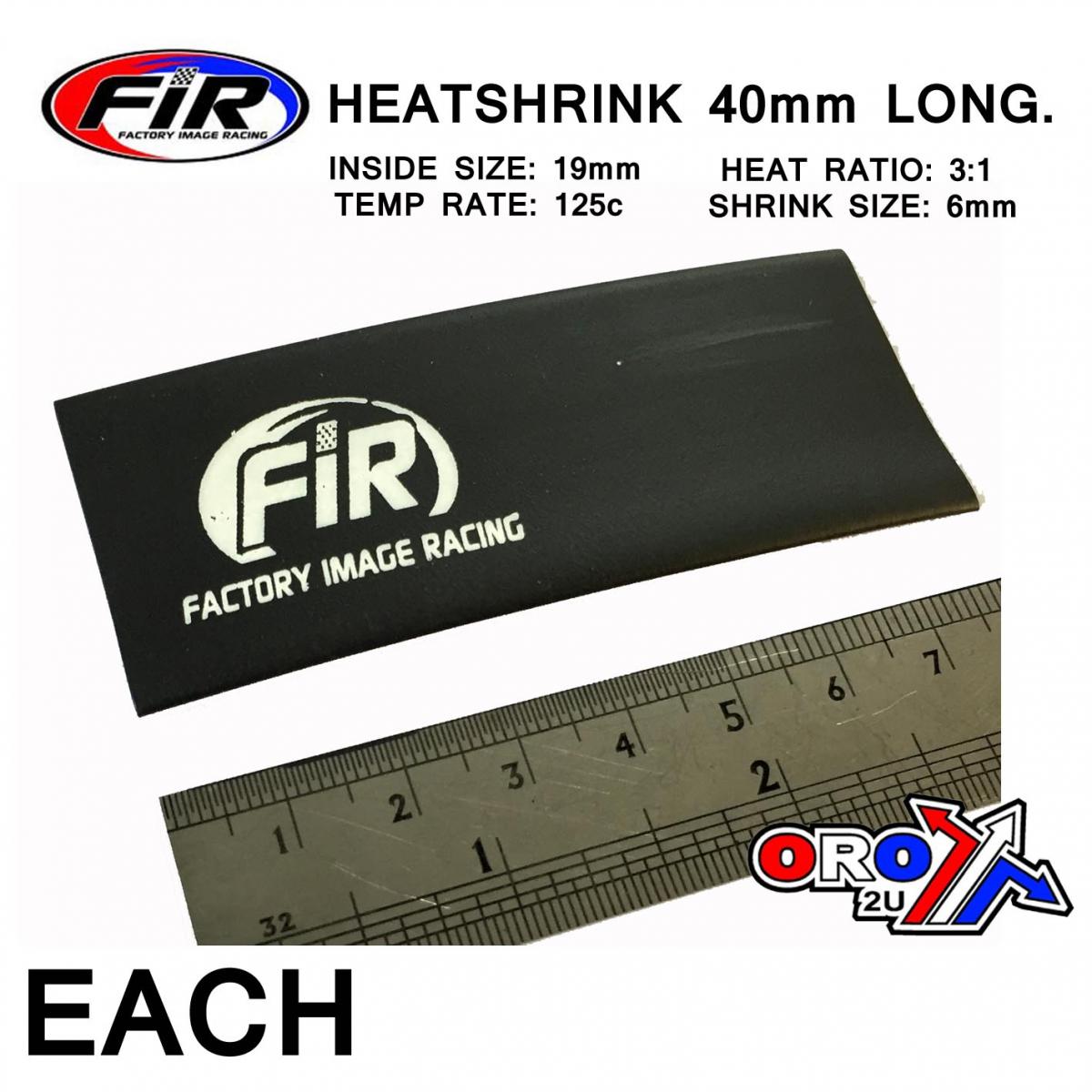 FIR Heatshrink 80mm Fir-logo Each, / Id19x40mm /r3:1