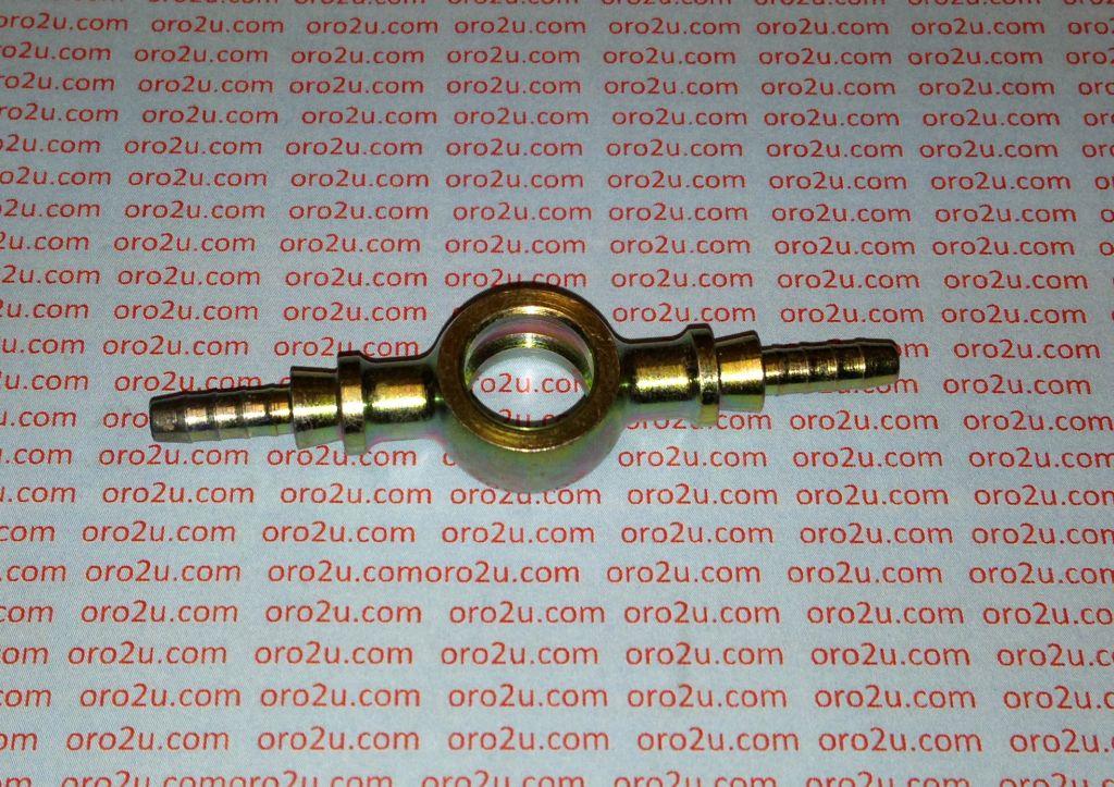 Goodridge Banjo Twin Extened Plated, Swage Crimp Fitting 600 Series -3, Goodridge S5098-03p