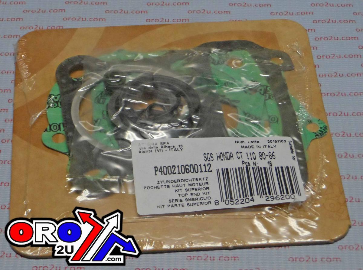 Athena Top End Gasket Set Honda Ct 110 80-86, Athena P400210600112