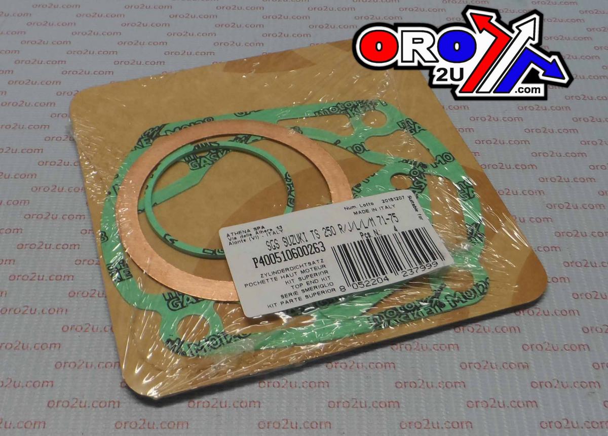 ATHENA TOP END GASKET SET SUZUKI TS 250 71-75,  P400510600263