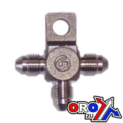 Goodridge Tee Fitting with Lug 3/8unf, Goodridge Swage Crimp Fitting 600 Series -3, 3-way Fitting 5136-03c, Up-05039