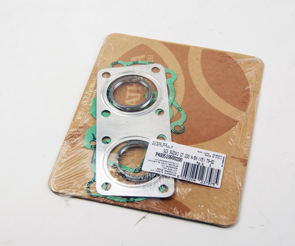 ATHENA TOP END GASKET SET SUZUKI GT/SB 200 79-81,  P400510600200