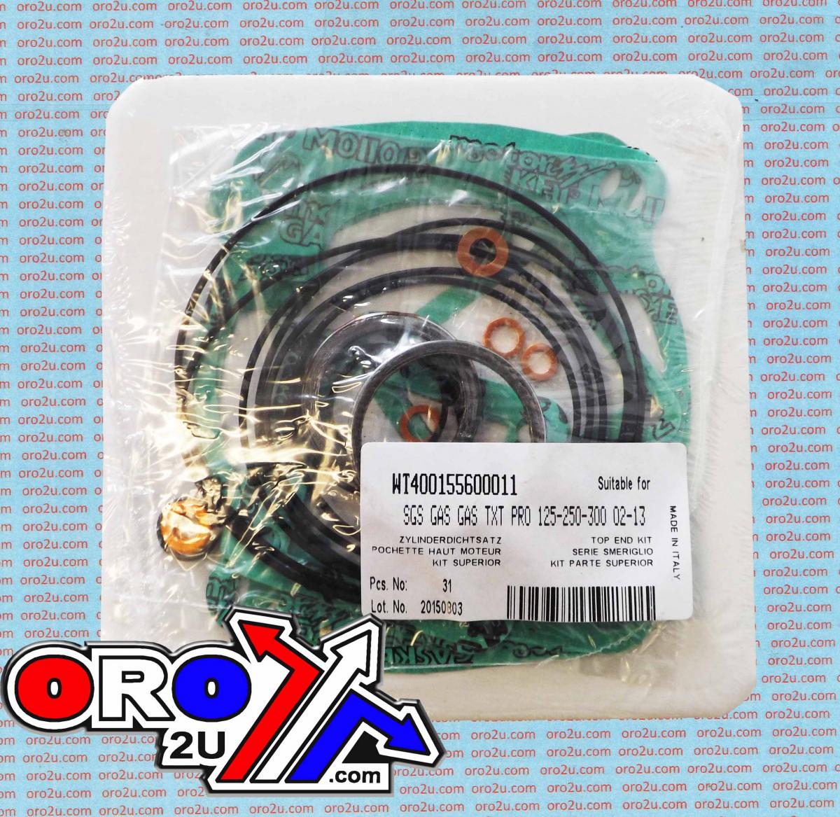 Athena Top End Gasket Set Gas Txt 125/200/250/300 02-13, Athena P400155600011 Gas Gas Pro Raga