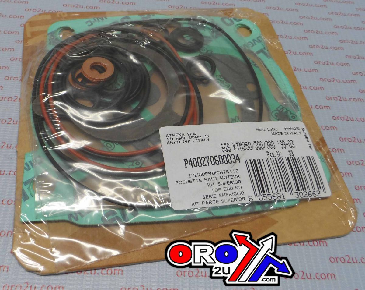 Athena Top End Gasket Set EXC/mxc/SX 250/300/380 99-03, Athena P400270600034 KTM
