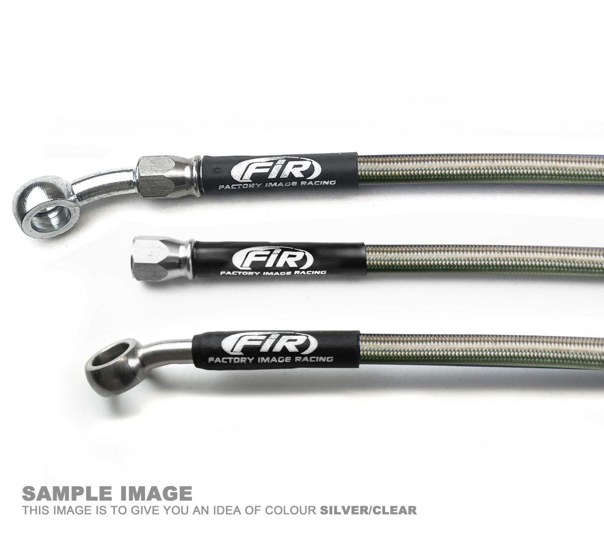 FIR Hose Rear Brake Silver / Blk KX125/KX250 (j1-k1) 1992-94 K02-2-009/p