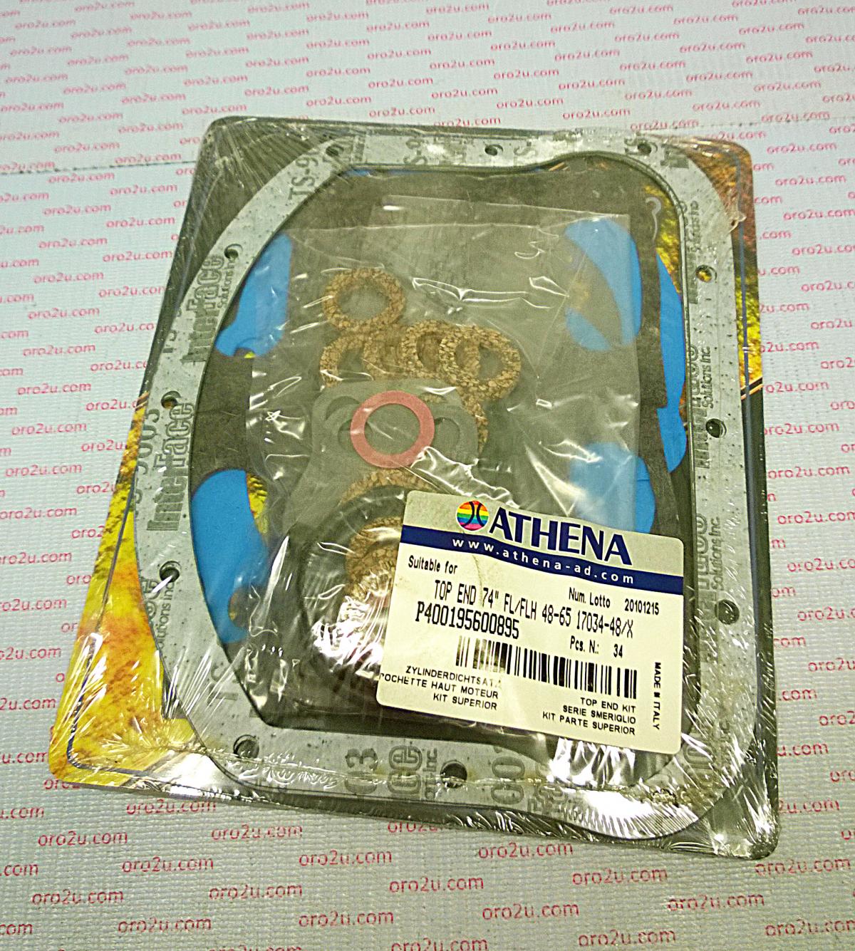 Athena Top End Gasket Set Hd Panhead 74 1948-65, Athena P400195600895 Harley Davidson