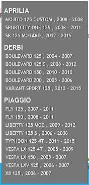 Sifam Manifold Carb. Rubber, Piaggio, Derbi, Aprilia, PA102