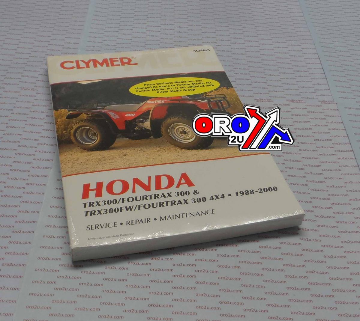 Clymer Manuals Manual TRX300 2x2,4x4 Clymer