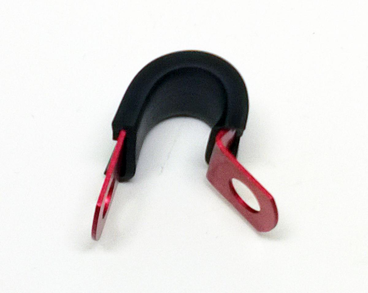 Goodridge Cushion Tube Clamp Red, Hose Brake Cluch Clamp / P Clip
