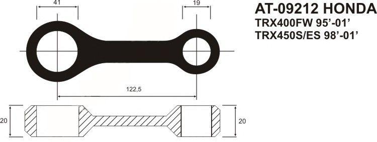 Wiseco Connecting Rod 99-08 TRX400EX, Wiseco WPR188 Honda ATV