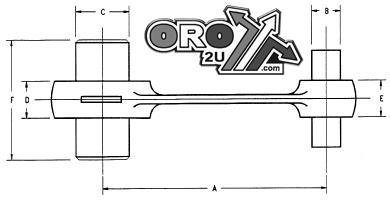 Namura Technologies Connecting Rod 87-06 Banshee, Bronco at-07306 Yamaha ATV