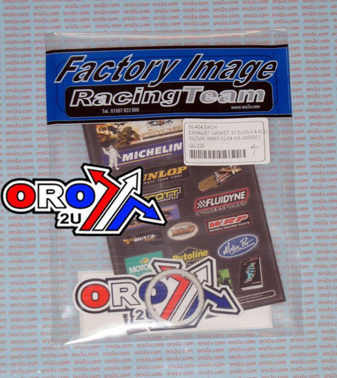 Dirt Racing Exhaust Gasket 35.3x42x2.6mm Suzuki RM85 02-12 Nx-30085e1 14181-40c00 MX-02210
