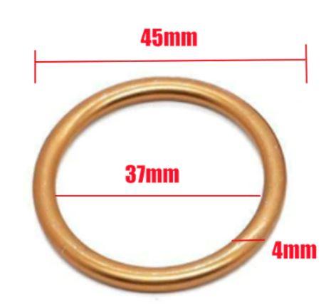 Dirt Racing Exhaust Copper Gasket 75-22 Honda/yamaha, Psychic at-02214 Road/ATV/dirt