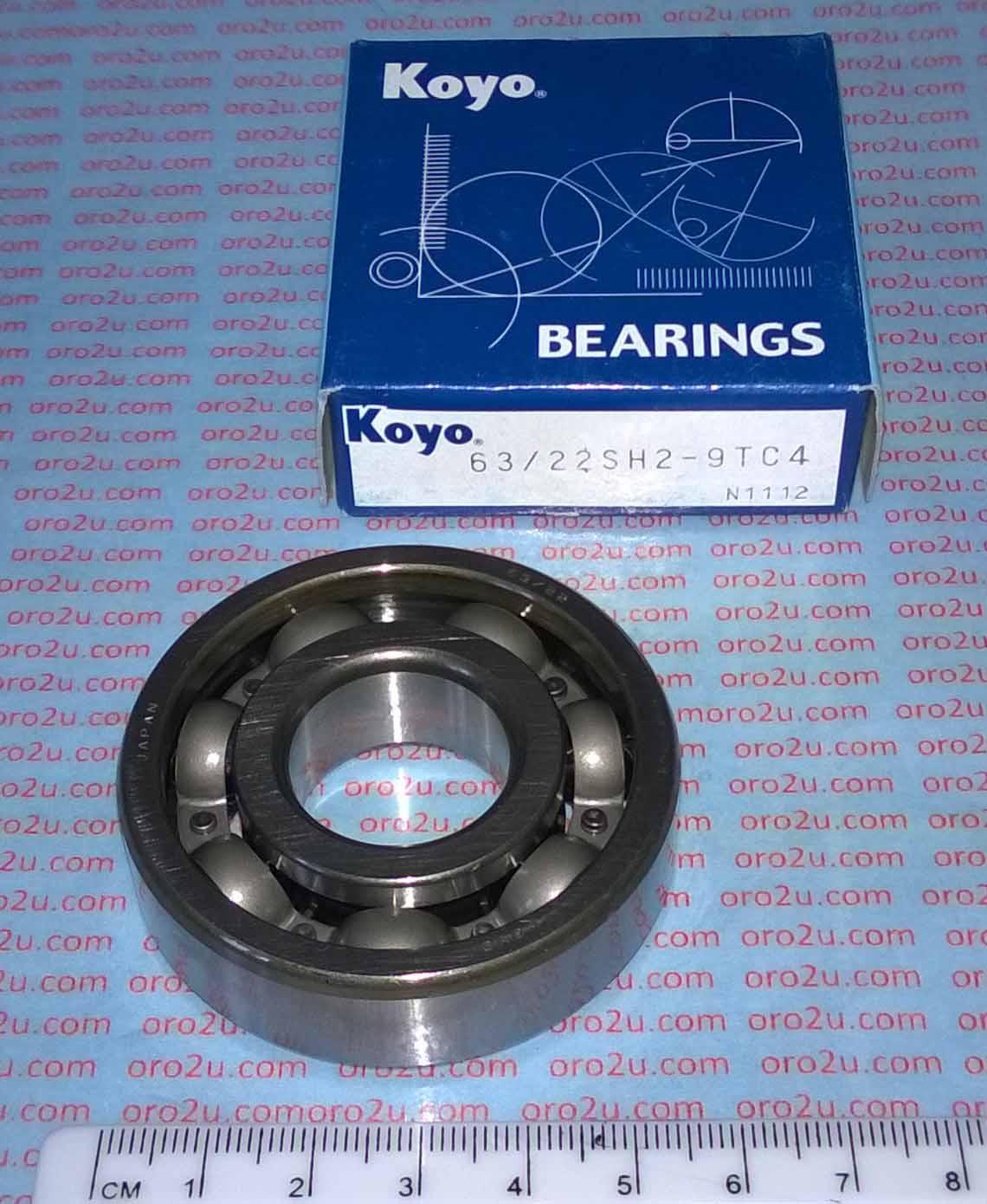 Koyo Bearings Bearing 63/22sh2-9tc4 Koyo, 22x56x16 Yamaha Crankshafts, BEA402