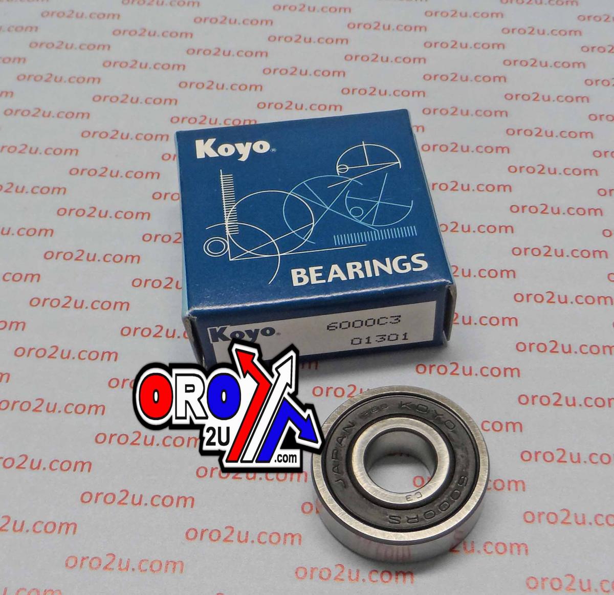 Koyo Bearings Bearing 6000 C3 2rs Koyo Each, 10x26x8, BEA101