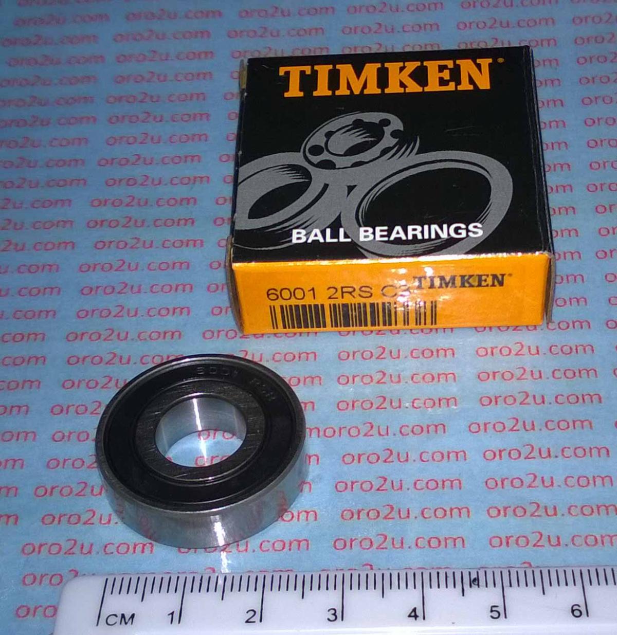 Koyo Bearings Bearing 6001 C3 2rs Timken, Size 12x28x8 2 Side Sealed