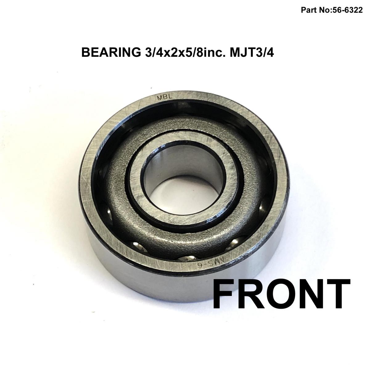 Dirt Racing Bearing 3/4x2x11/16inc. Mjt3/4, 19.05x50.80x17.46mm Roller Type