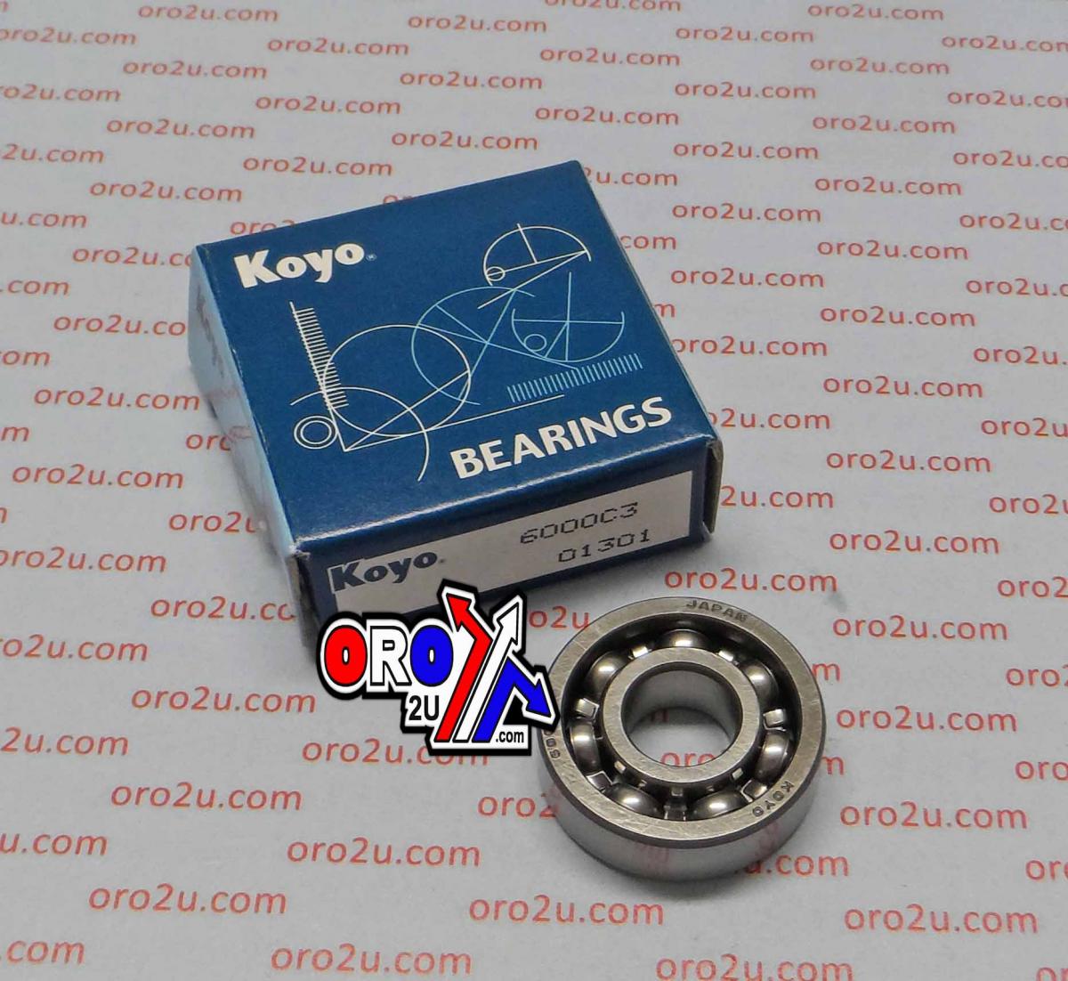 Koyo Bearings Bearing 6000 C3 Koyo 10x26x8, BEA001, 93306-00004