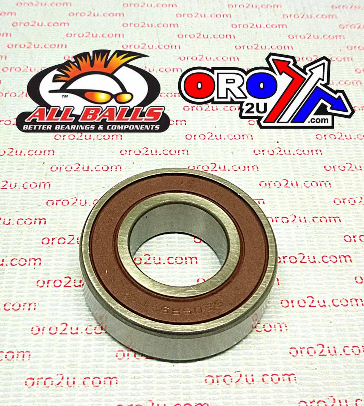 All Balls Racing Bearing Hd Custom Wheel, Allballs 6205-2rs-in, 1 X 52mm X 15mm Sealed