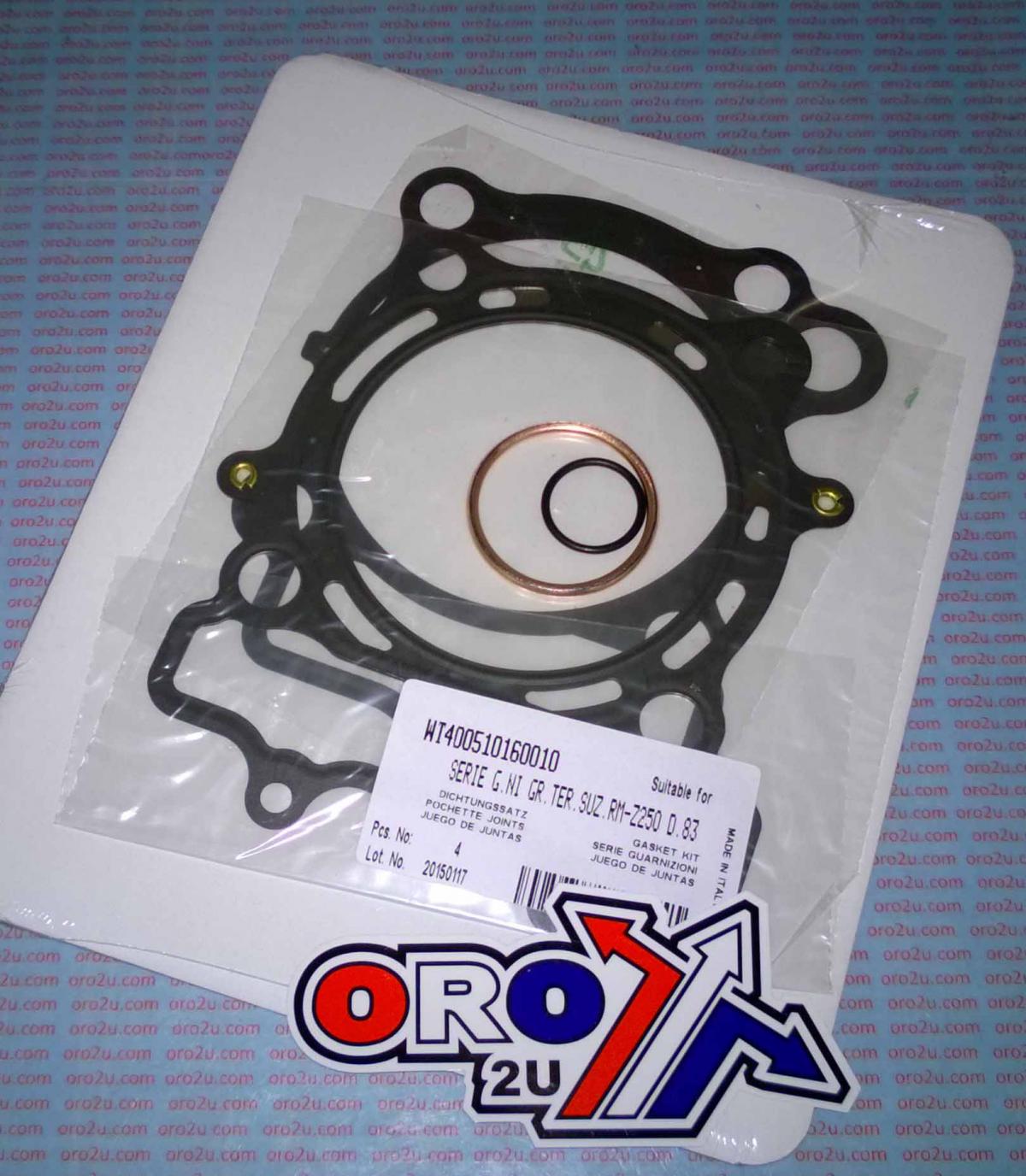 Athena Top End Gasket Set Suzuki RM-z 250 07-09, Athena P400510160010 for 83mm 290cc Big Bore Kit