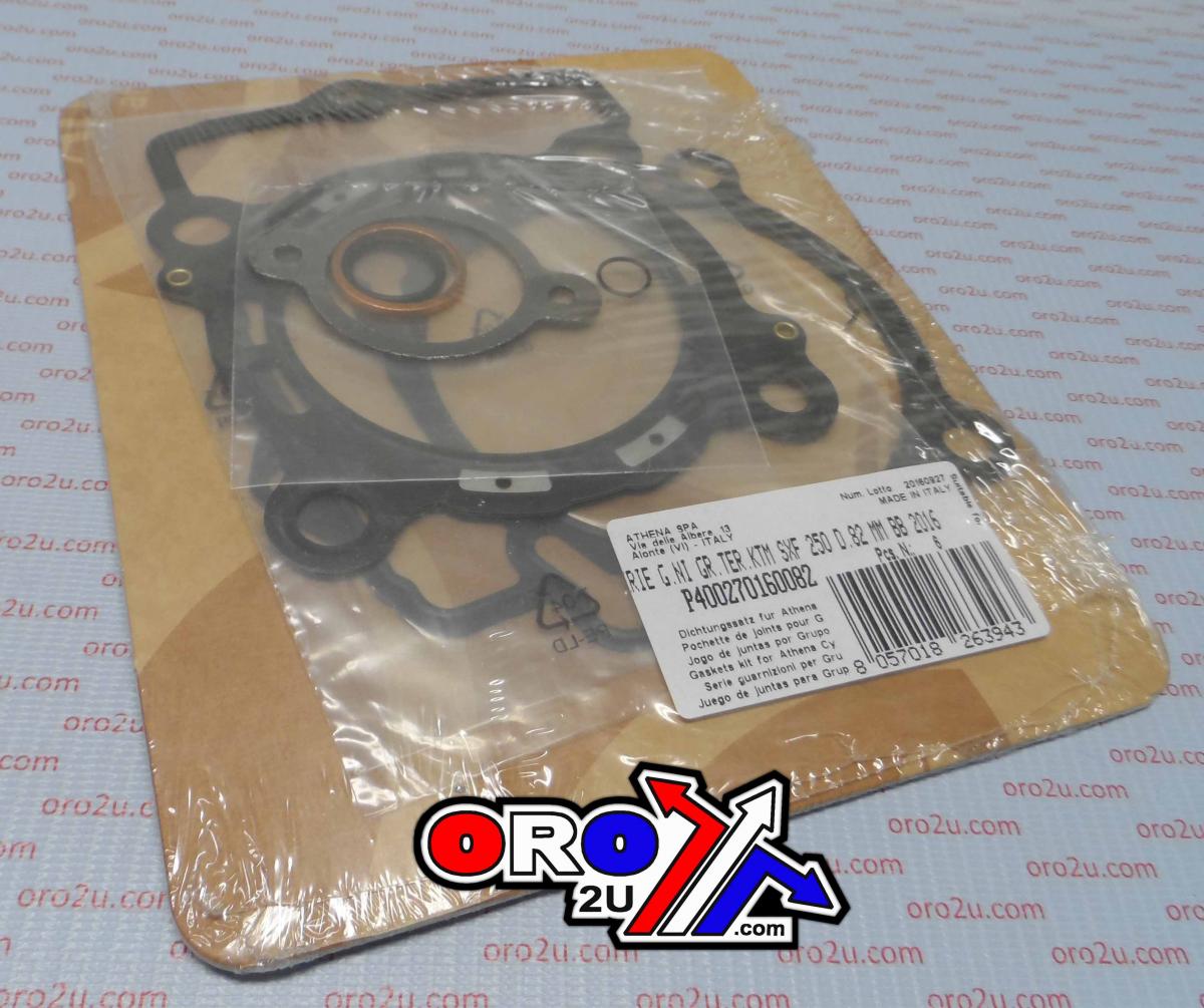 Athena Top End Gasket Set 82mm KTM SX-F/XC-F 250 16-21, Athena P400270160082 276cc Big Bore