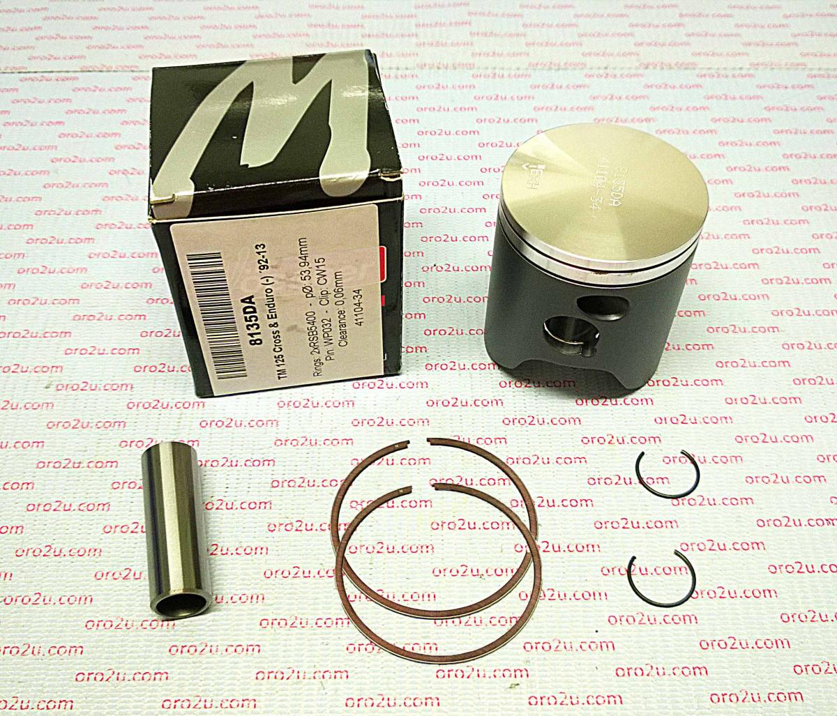 Wossner Piston Kit 92-13 Tm 125 54.00, Wossner 8135db Forged