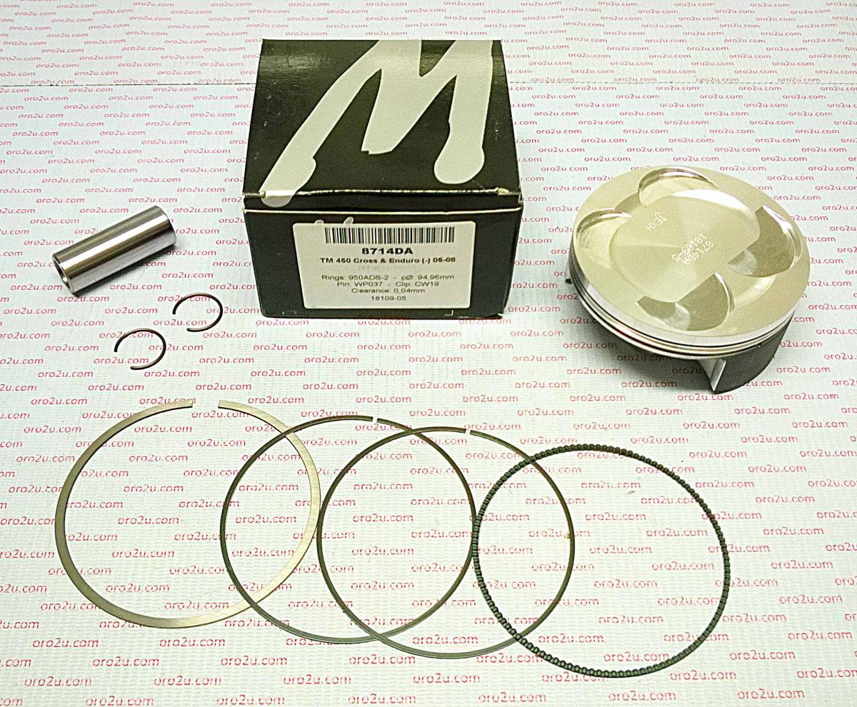 Wossner Piston Kit 05-09 Tm 450 F 95mm, Forged Wossner 8714db