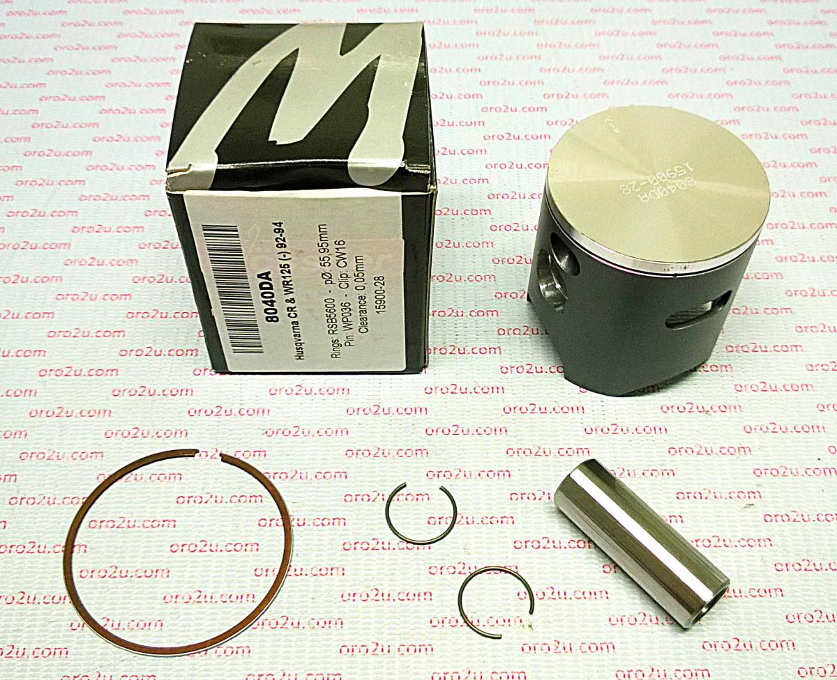 Wossner Piston Kit Husky 125 56.00mm, Wossner 8040da, 92-94 CR125 WR125 Husqvarna