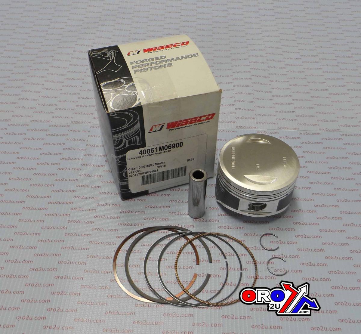 Wiseco Piston Kit 12-13 YZ250F Hc 77, High Compression 14:1, Wiseco 40094m07700