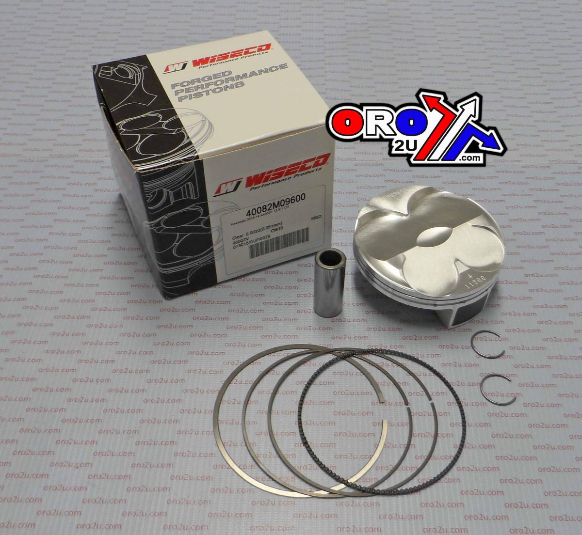 Wiseco Piston Kit KX450F 2016-18 96mm 12.5:1, Wiseco 40082m09600b KXF450, Years 13-14 / 16-18