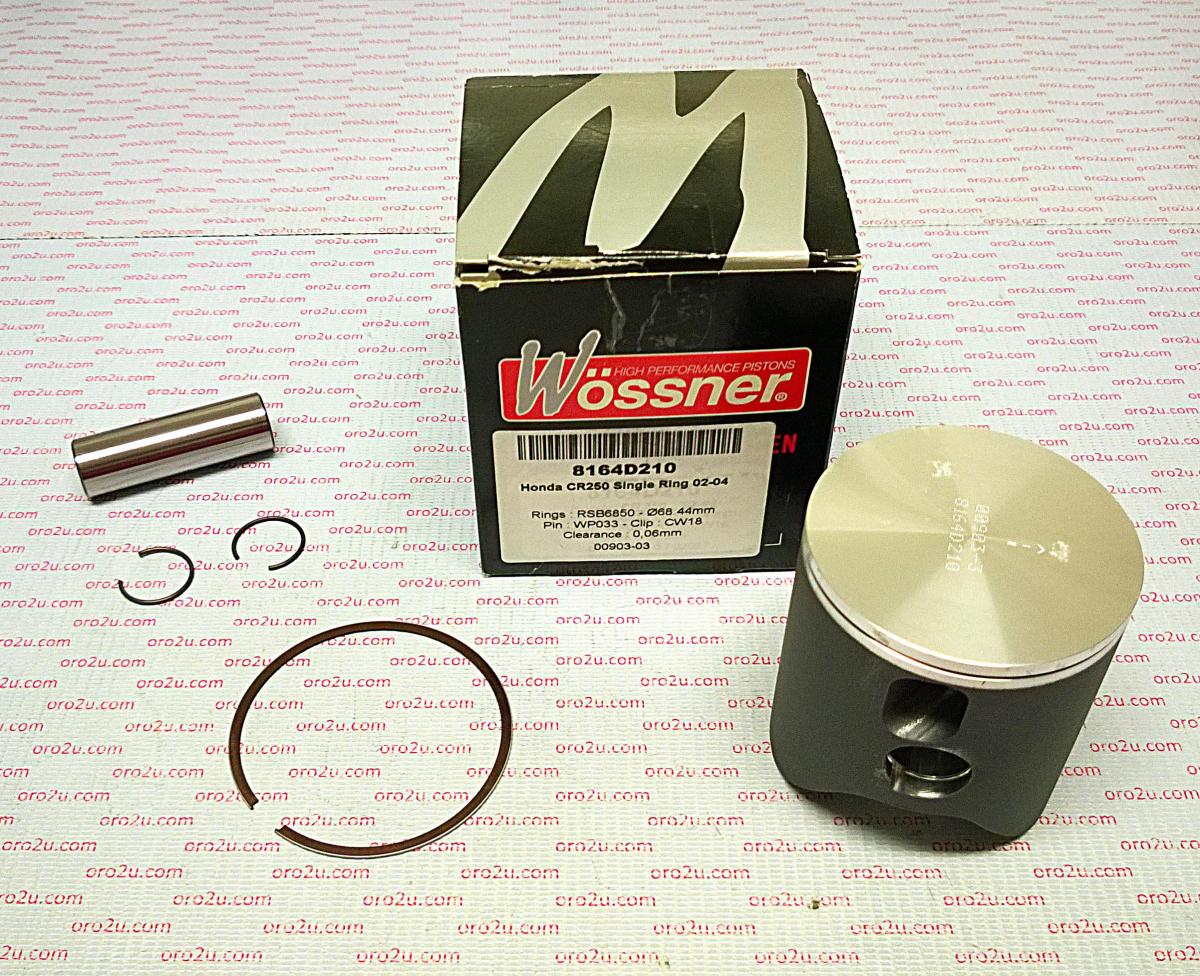 Wossner Piston 02-04 CR250 68.50 1ring, Wossner 8164d210 Forged Kit
