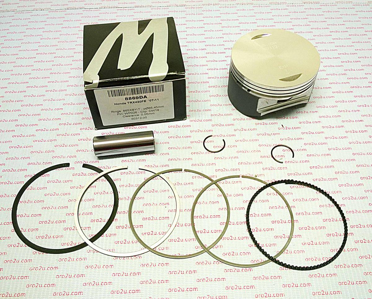 Wossner Piston Kit 07-20 TRX420 87.00, 8869d050 Wossner Forged Ranche, TRX420FA/FE/fm/TE/tm/fpa/fpe/f
