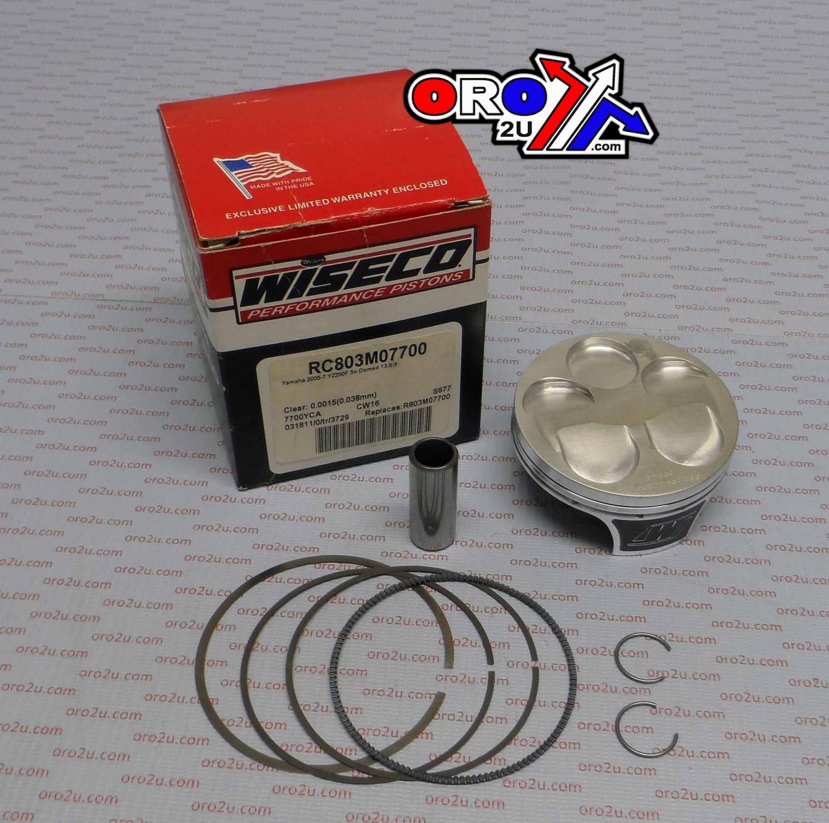 Wiseco Piston Kit 05-07 YZF250 77.00, Race Wiseco Rc803m07700 MX