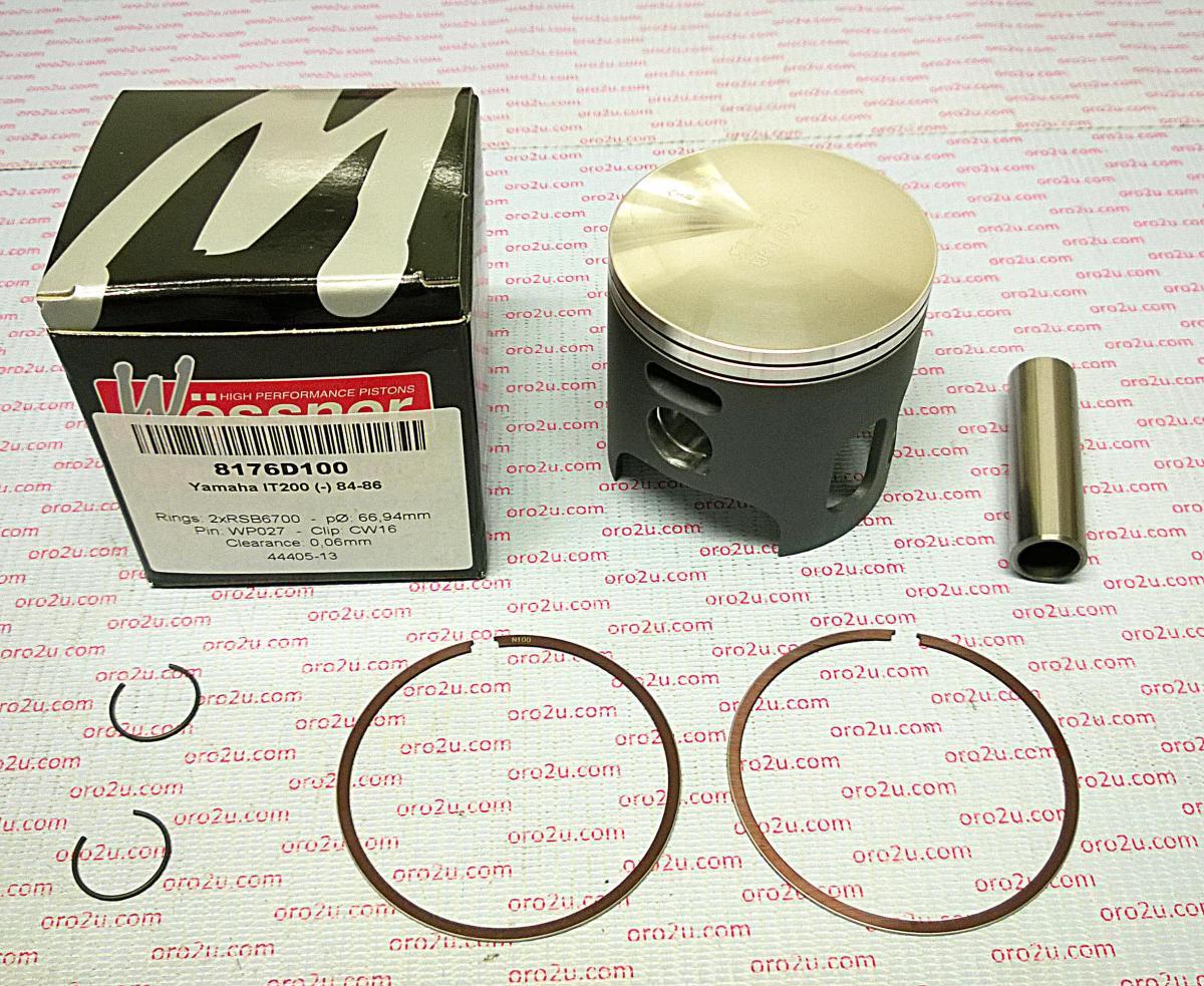 Wossner Piston Kit 84-86 IT200 67.00, Forged Wossner 8176d100