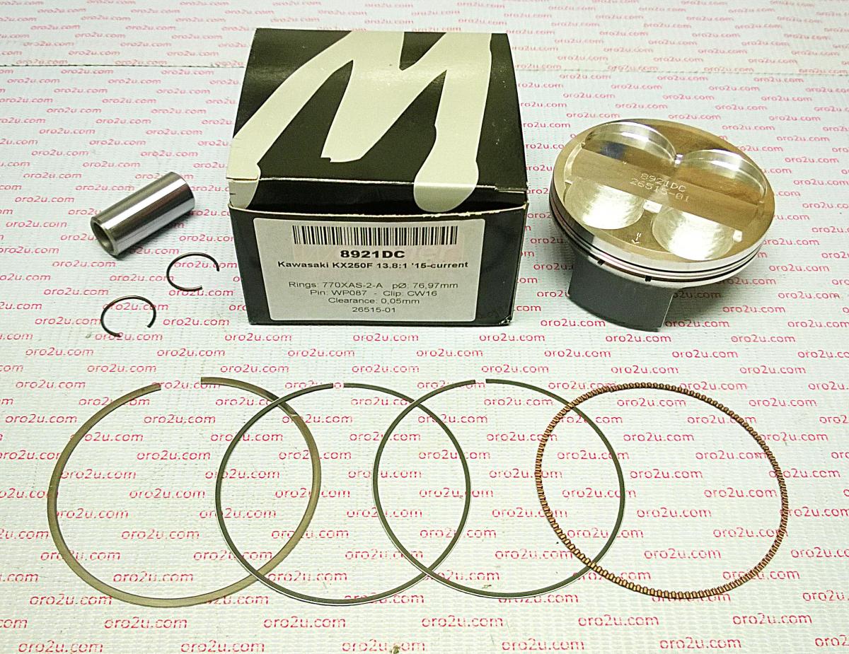 Wossner Piston Kit 15-16 KX250F 77 B, 8921db Wossner Kawasaki, KXF250