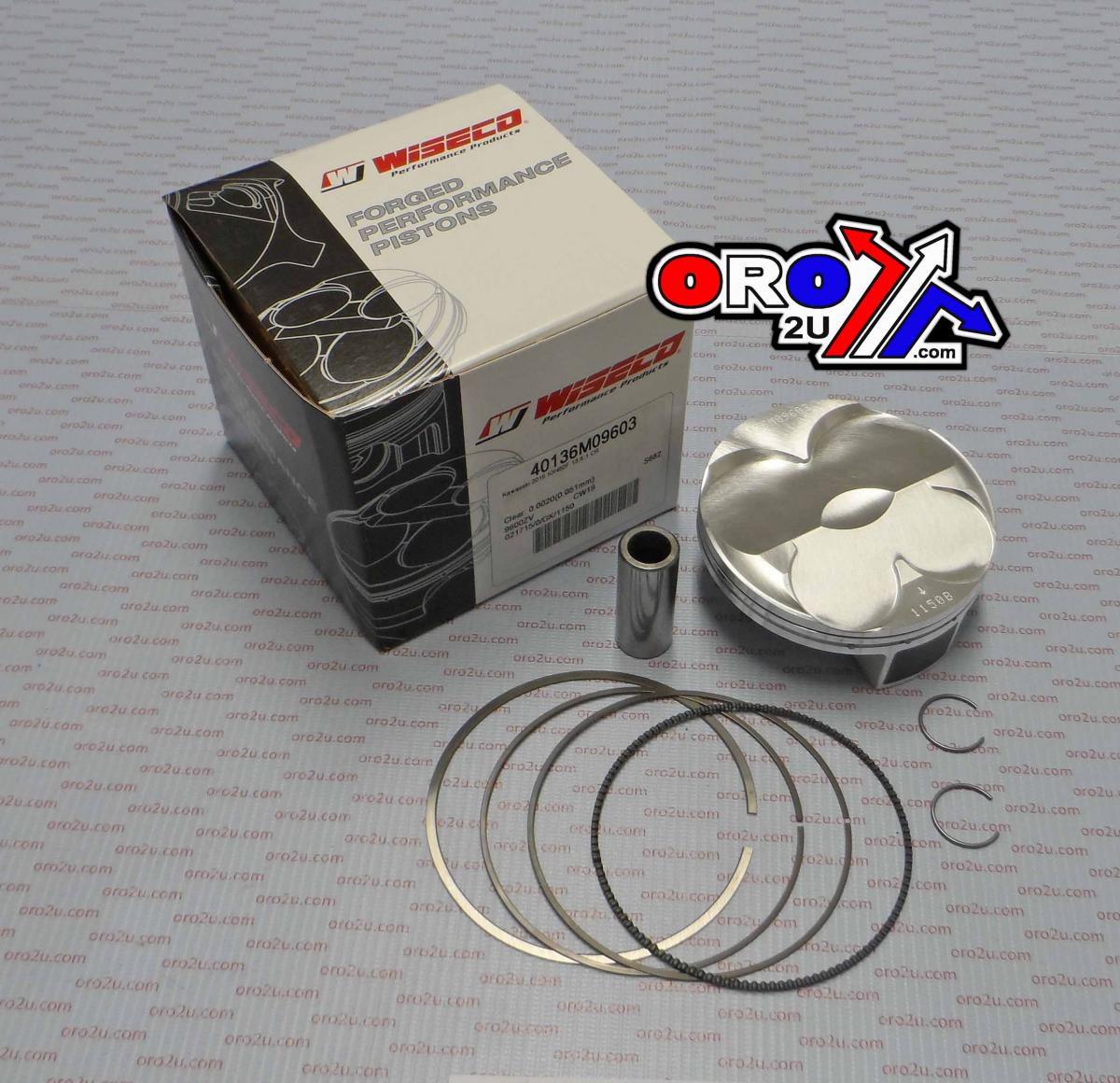 Wiseco Piston Kit 2015 KX450F 96.03mm Hi-comp. 13.5:1, Wiseco 40136m09603 KXF450