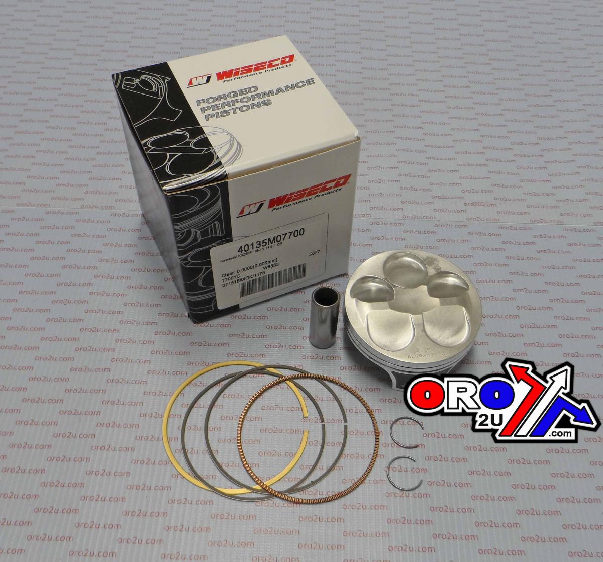 Wiseco Piston Kit 15-16 KX250F 13.8, Wiseco 40124m07700 77mm, Skirt Coating Armorglide