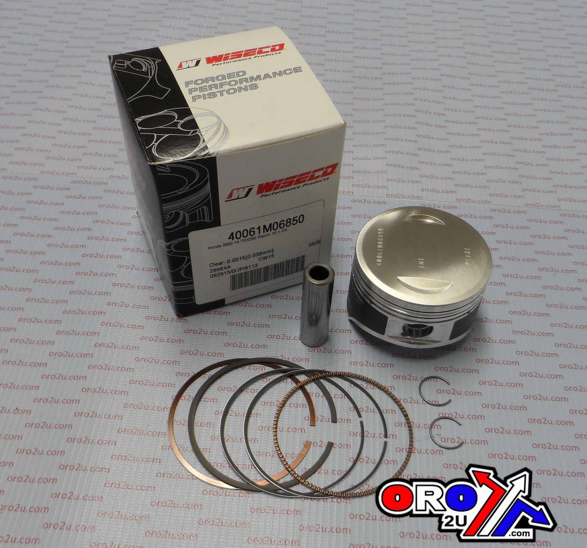 Wiseco Piston Kit TRX250 Recon 68.50, Wiseco 40061m06850 2008-17