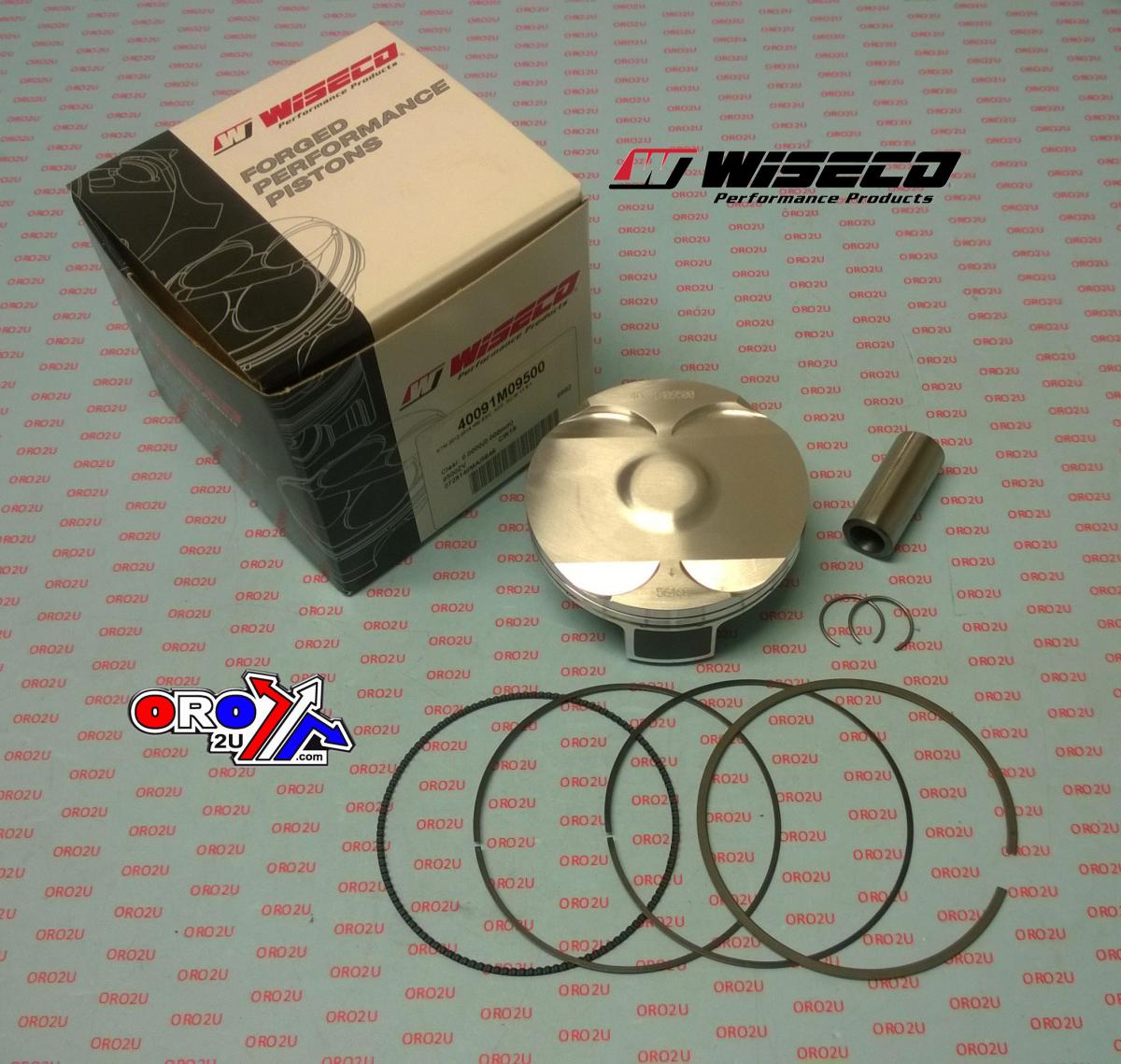 Wiseco Piston Kit 95mm EXC450 12-20, Armor Glide 11.8:1 Comp., Wiseco 40091m09500