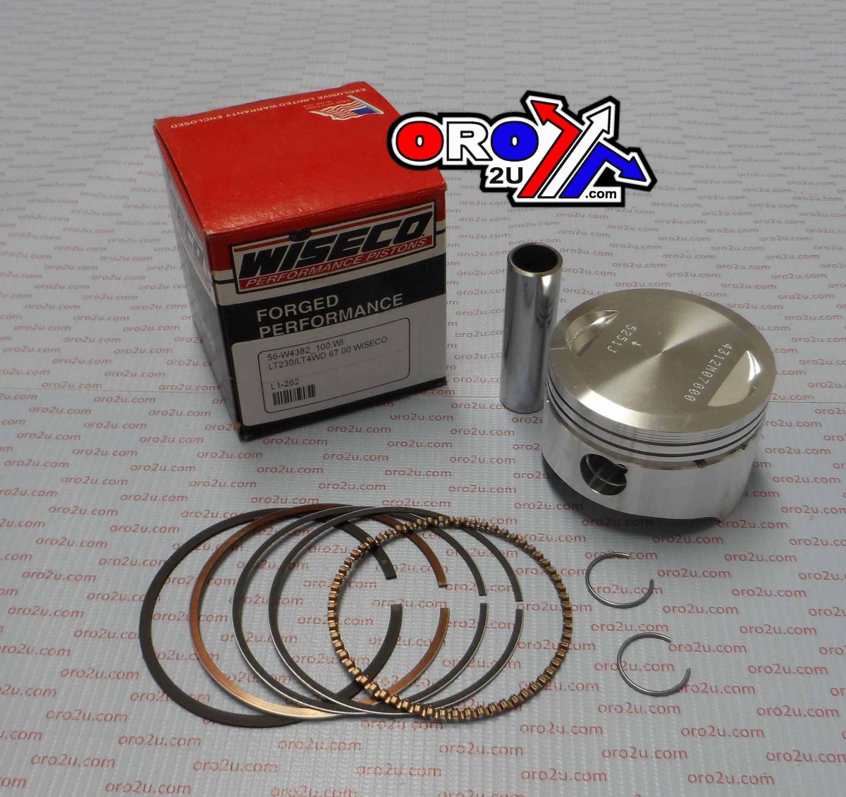 Wiseco Piston Kit LT230 Lt4 Wd 67.00, Wiseco 4382m06700 Suzuki ATV