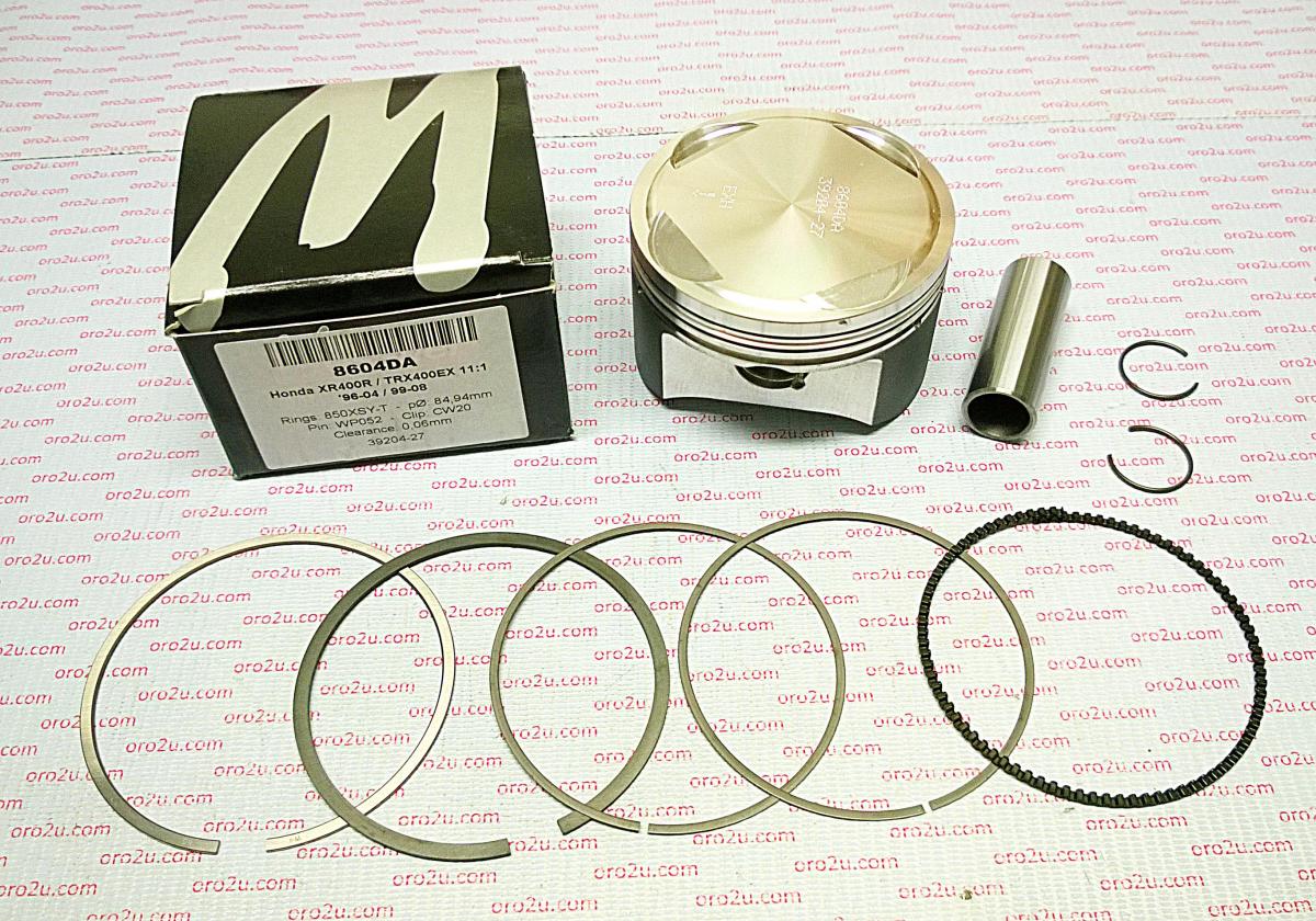 WOSSNER PISTON KIT XR400 TRX400 87.50, FORGED WOSSNER 8604D250